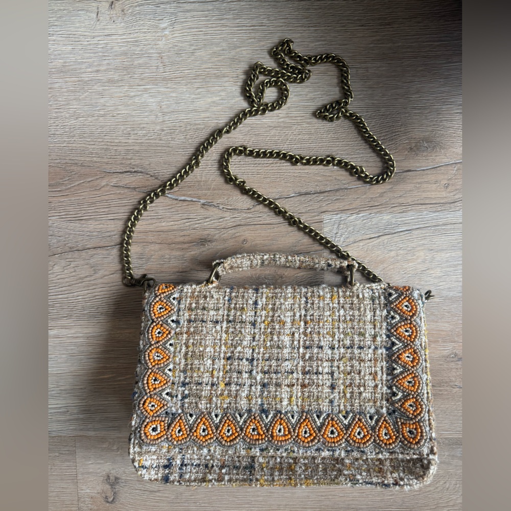 America & Beyond Beaded Tweed Bag - Picture 6 of 6